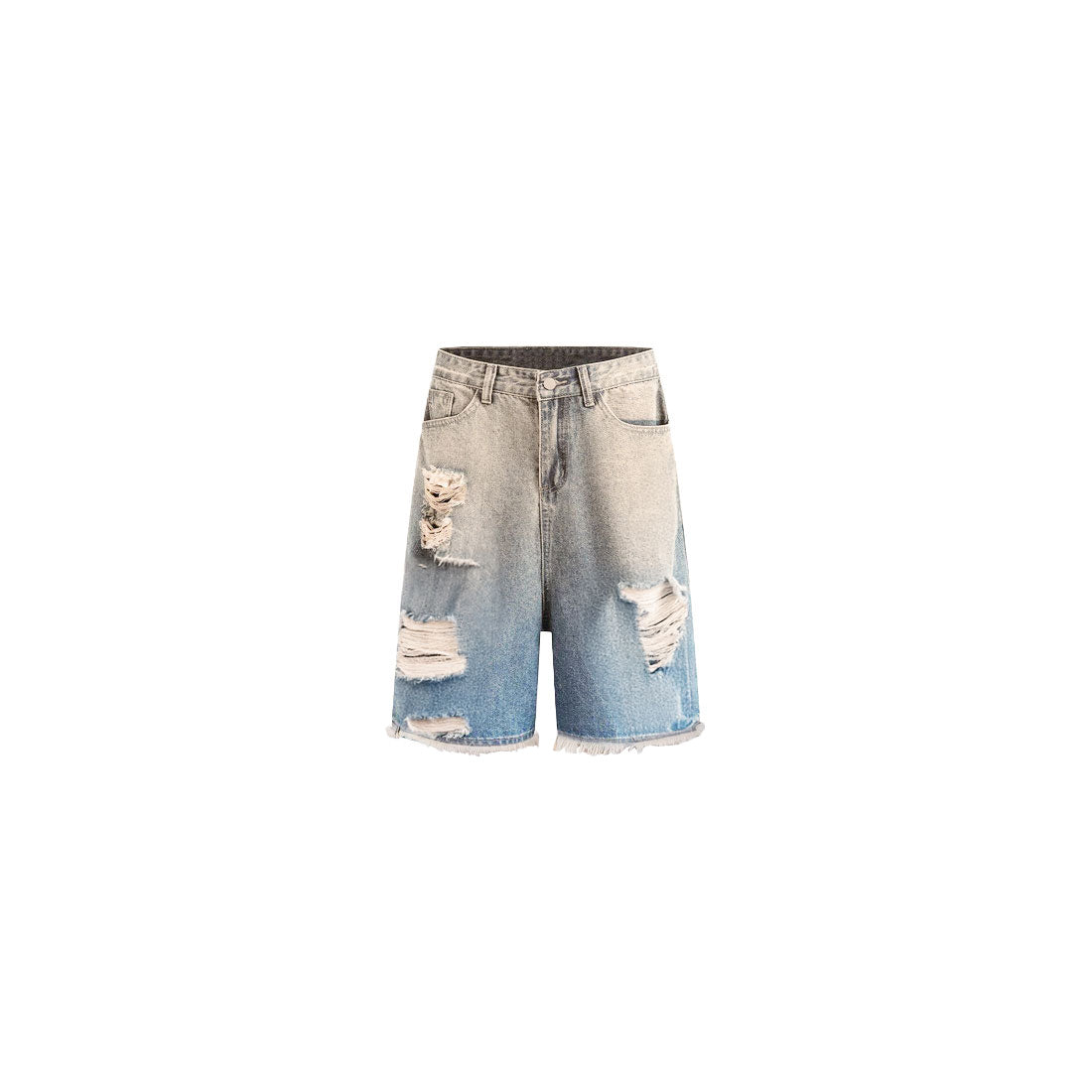 FREEDOM DISTRESSED DENIM SHORTS : VINTAGE BLUE
