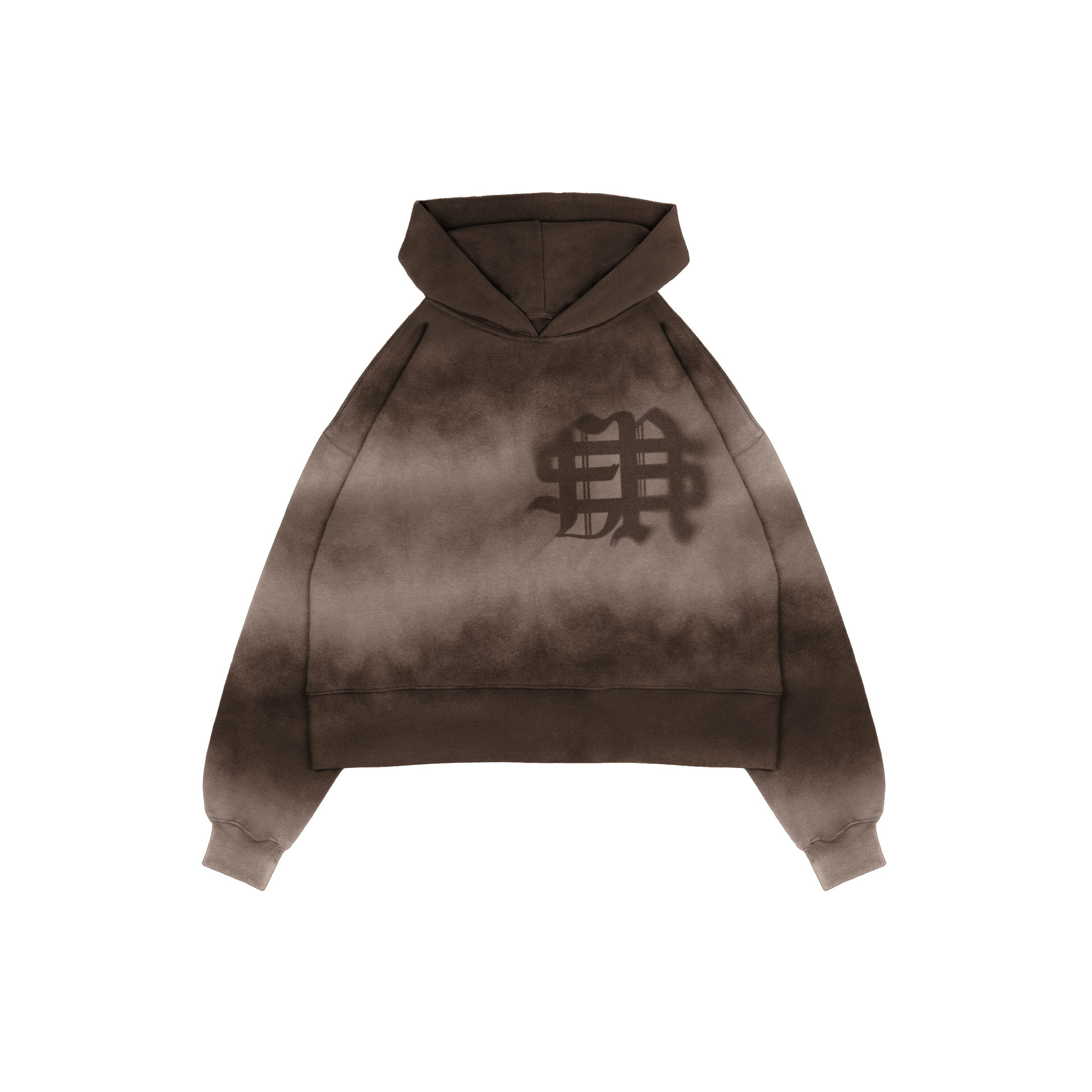 FREEDOM BOX-FIT HOODIE : BROWN DYE