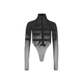LOSTCAUSE WOMEN’S ZIP BODYSUIT : BLACK / GREY