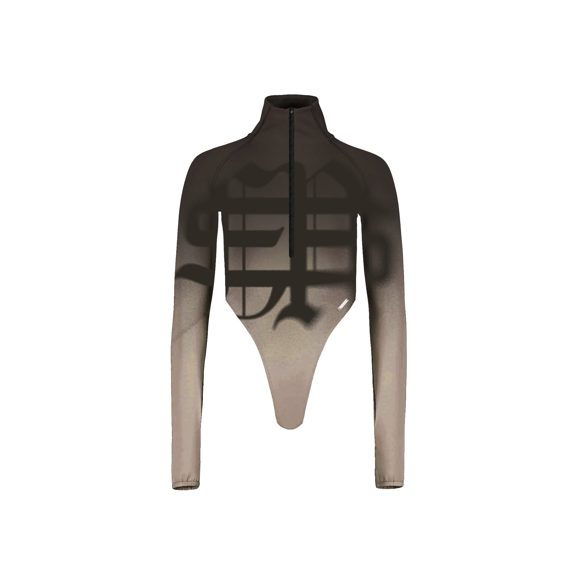 FREEDOM WOMEN’S ZIP BODYSUIT : BROWN / SAND