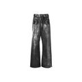 LOSTCAUSE FLARED DYE DENIM JEANS : BLACK
